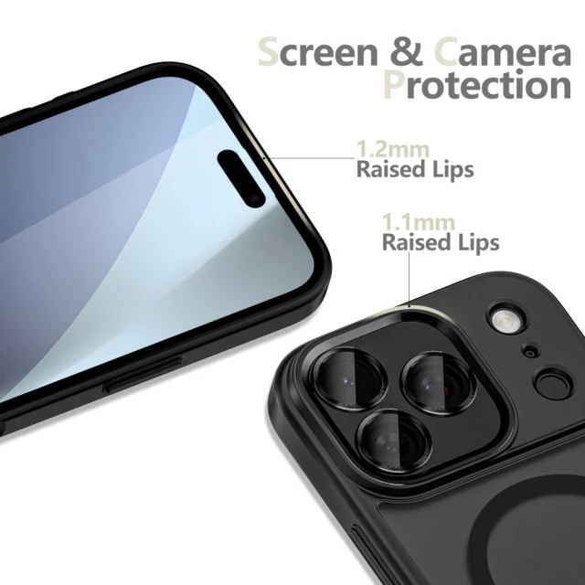 Чохол Tech-Protect MagCam для iPhone 17 Pro Max Matte Black with MagSafe (5906302330089)