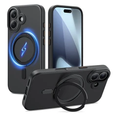 Чохол Tech-Protect MagRing для iPhone 17 Matte Black with MagSafe (5906302330096)
