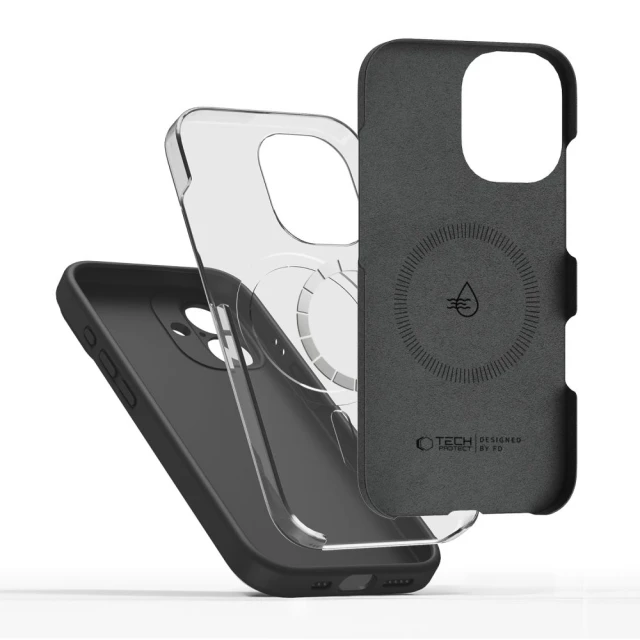 Чохол Tech-Protect Silicone для iPhone 17 Black with MagSafe (5906302330133)