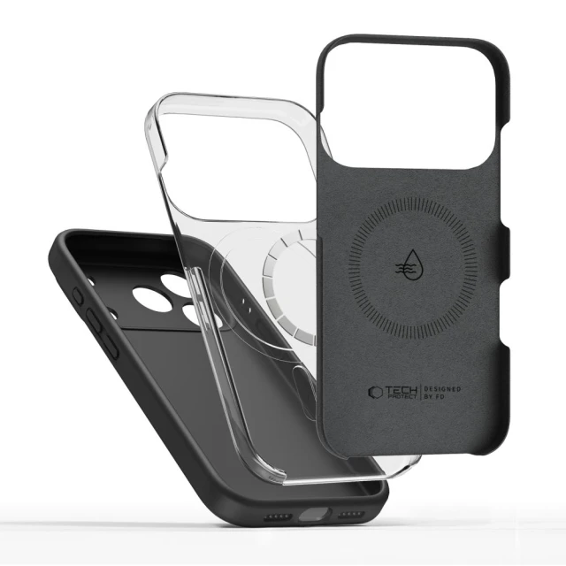 Чохол Tech-Protect Silicone для iPhone 17 Pro Black with MagSafe (5906302330157)