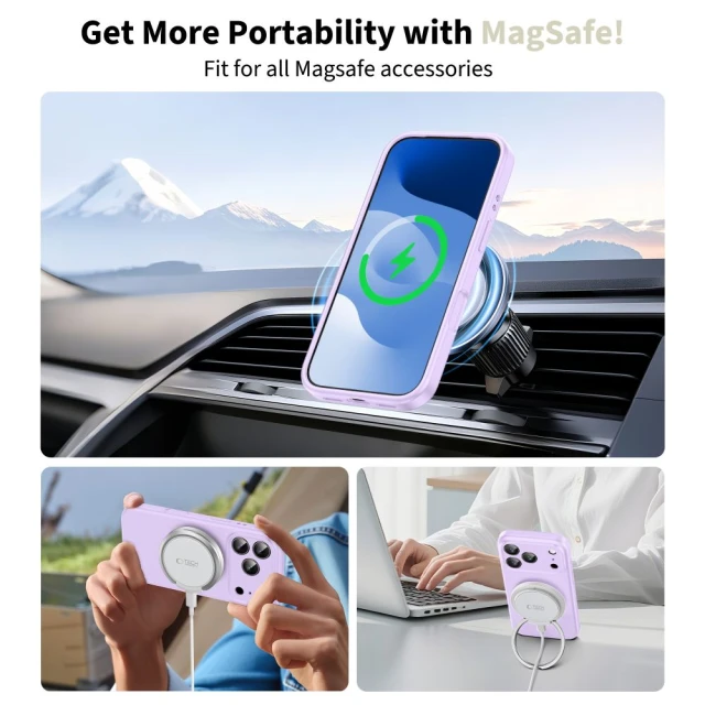 Чохол Tech-Protect Silicone для iPhone 17 Pro Mauve with MagSafe (5906302330195)