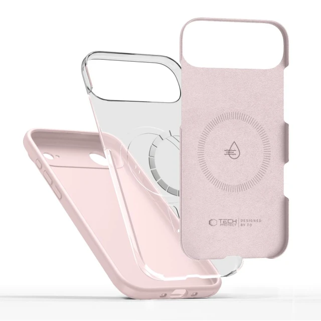 Чохол Tech-Protect Silicone для iPhone 17 Air Pink Pearl with MagSafe (5906302330225)