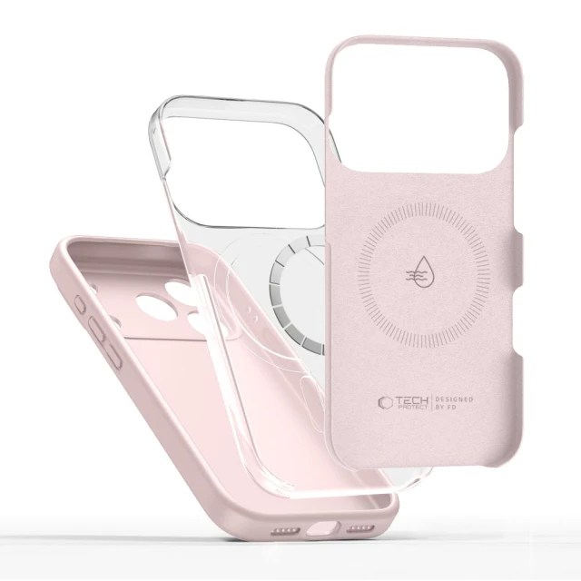 Чохол Tech-Protect Silicone для iPhone 17 Pro Pink Pearl with MagSafe (5906302330232)
