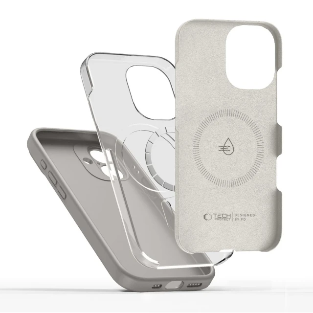 Чохол Tech-Protect Silicone для iPhone 17 Stone Grey with MagSafe (5906302330256)