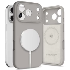 Чохол Tech-Protect Silicone для iPhone 17 Pro Stone Grey with MagSafe (5906302330270)