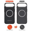 Чохол Tech-Protect Ion Carbon для iPhone 17 Air Black Silver with MagSafe (5906302330348)