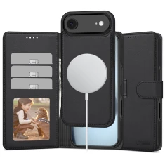 Чохол-книжка Tech-Protect Wallet для iPhone 17 Air Matte Black with MagSafe (5906302330386)