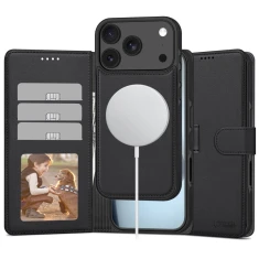 Чохол-книжка Tech-Protect Wallet для iPhone 17 Pro Max Matte Black with MagSafe (5906302330409)