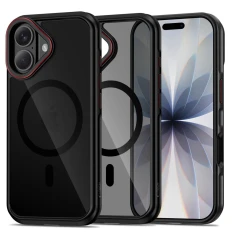 Чохол Tech-Protect MagHybrid для iPhone 17 Black Red with MagSafe (5906302330416)