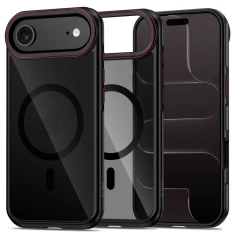 Чохол Tech-Protect MagHybrid для iPhone 17 Air Black Red with MagSafe (5906302330423)