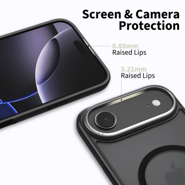 Чохол Tech-Protect MagEdge для iPhone 17 Air Matte Black Gunmetal with MagSafe (5906302330461)