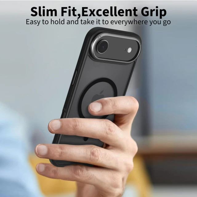 Чохол Tech-Protect MagEdge для iPhone 17 Air Matte Black Gunmetal with MagSafe (5906302330461)