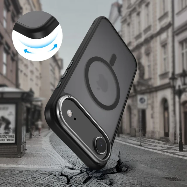 Чохол Tech-Protect MagEdge для iPhone 17 Air Matte Black Gunmetal with MagSafe (5906302330461)