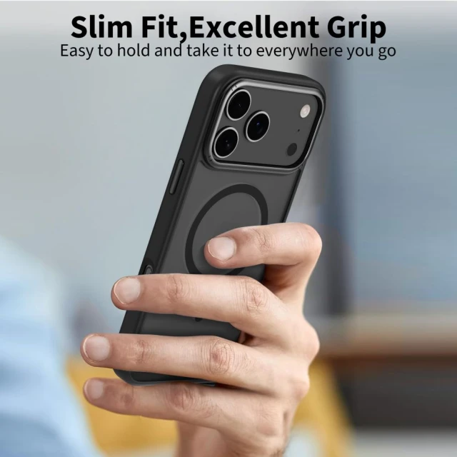 Чохол Tech-Protect MagEdge для iPhone 17 Pro Max Matte Black Gunmetal with MagSafe (5906302330485)