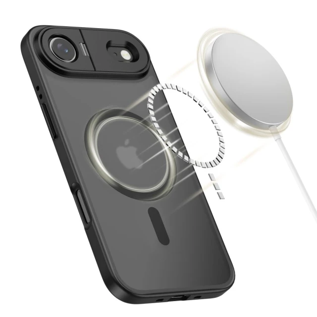 Чохол Tech-Protect MagStand для iPhone 17 Air Matte Black with MagSafe (5906302330508)