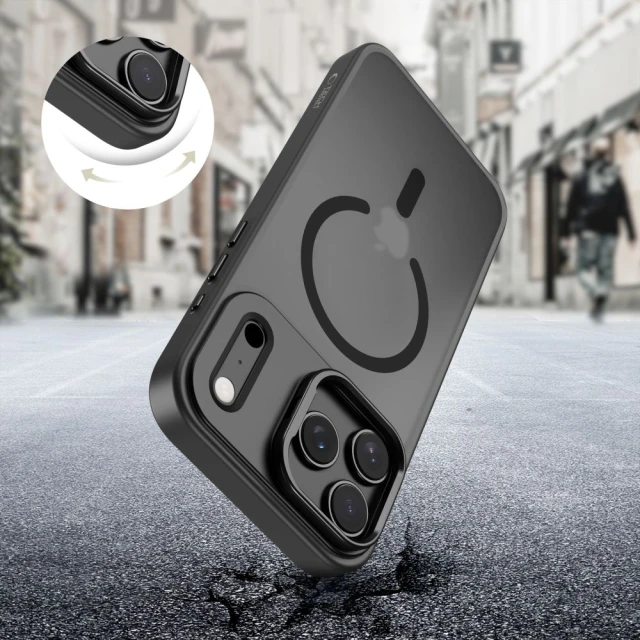Чохол Tech-Protect MagStand для iPhone 17 Pro Max Matte Black with MagSafe (5906302330522)