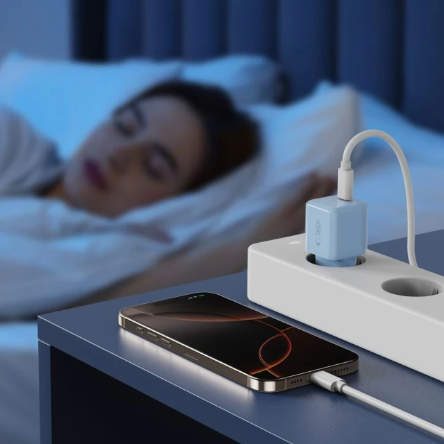 Мережевий зарядний пристрій Tech-Protect NCM25 QC/PD 25W USB-C Baby Blue (5906302330560)