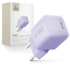 Мережевий зарядний пристрій Tech-Protect NCM25 QC/PD 25W USB-C Baby Purple (5906302330591)