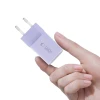 Мережевий зарядний пристрій Tech-Protect NCM33 QC/PD 33W USB-C | USB-A Baby Purple (5906302330607)