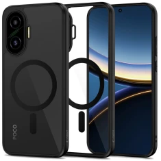 Чохол Tech-Protect MagMat для Xiaomi Poco F7 5G Black Clear with MagSafe (5906302330683)