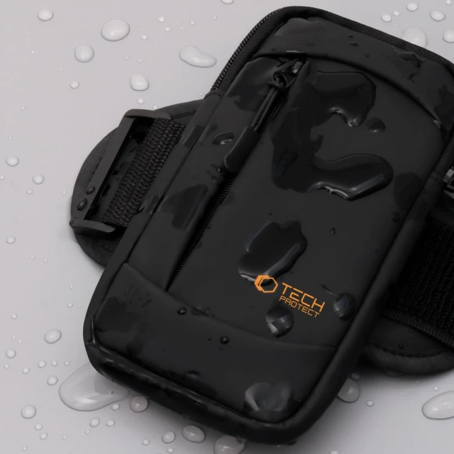 Чехол Tech-Protect на руку M6 Universal Sport Armband Black Orange (5906302330799)