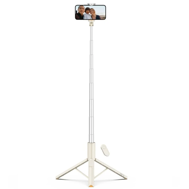 Універсальний штатив Tech-Protect Bluetooth Selfie Stick Tripod Beige (5906302330874)