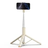 Універсальний штатив Tech-Protect Bluetooth Selfie Stick Tripod Beige (5906302330874)