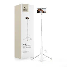 Універсальний штатив Tech-Protect Bluetooth Selfie Stick Tripod White (5906302330881)