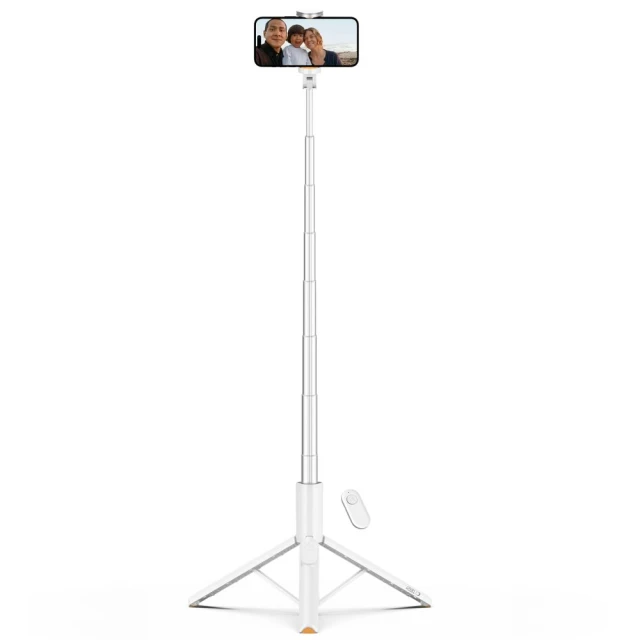 Універсальний штатив Tech-Protect Bluetooth Selfie Stick Tripod White (5906302330881)