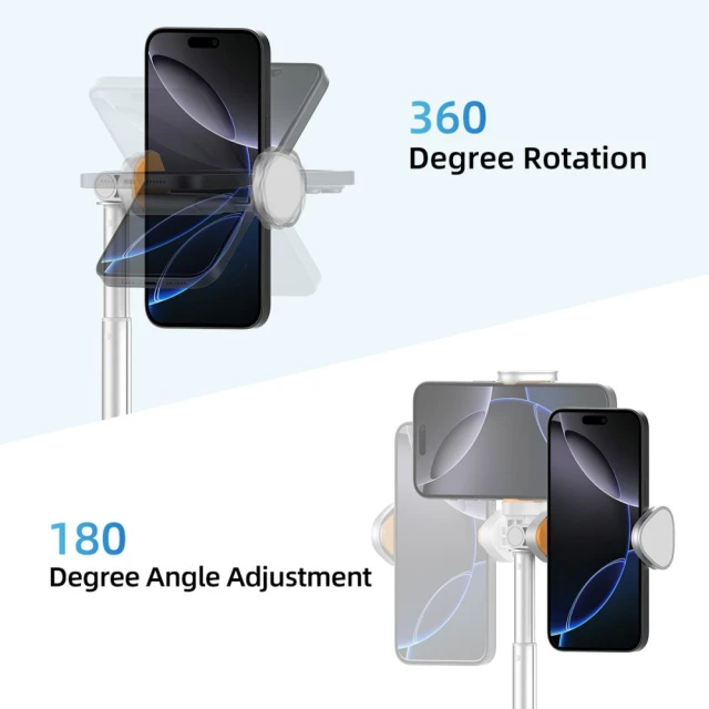 Універсальний штатив Tech-Protect Bluetooth Selfie Stick Tripod White (5906302330881)