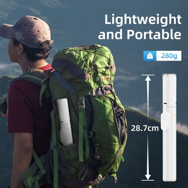 Універсальний штатив Tech-Protect Bluetooth Selfie Stick Tripod White (5906302330881)