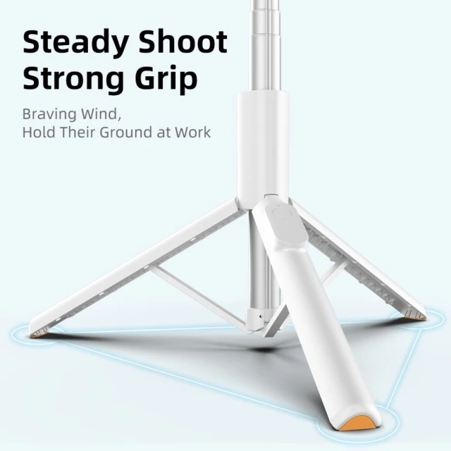 Універсальний штатив Tech-Protect Bluetooth Selfie Stick Tripod White (5906302330881)
