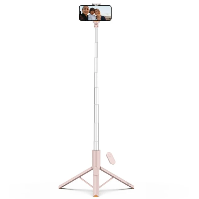 Універсальний штатив Tech-Protect Bluetooth Selfie Stick Tripod Pink (5906302330898)