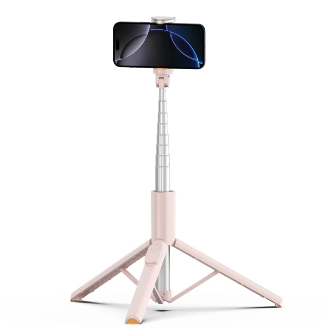Універсальний штатив Tech-Protect Bluetooth Selfie Stick Tripod Pink (5906302330898)