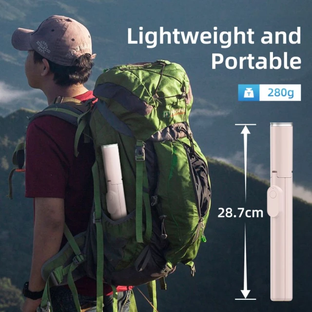Універсальний штатив Tech-Protect Bluetooth Selfie Stick Tripod Pink (5906302330898)
