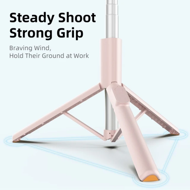 Універсальний штатив Tech-Protect Bluetooth Selfie Stick Tripod Pink (5906302330898)