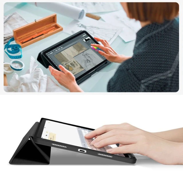 Чохол Tech-Protect SC Pen Canvas для iPad 11 2025 11th Gen | 10.9 2022 10th Gen Obsidian Black (5906302330911)