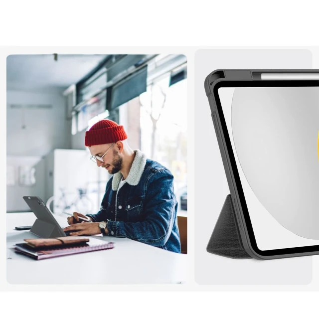 Чохол Tech-Protect SC Pen Canvas для iPad 11 2025 11th Gen | 10.9 2022 10th Gen Charcoal Grey (5906302330928)