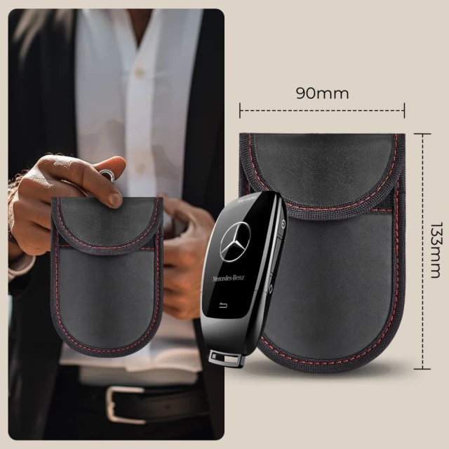 Чохол-блокування RFID сигналів Tech-Protect KLR100 Black Red (5906302330959)
