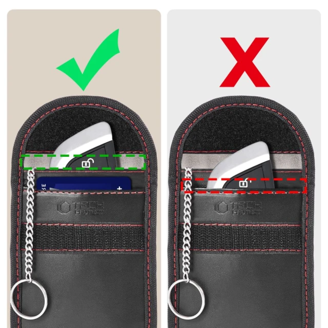 Чохол-блокування RFID сигналів Tech-Protect KLR100 Black Red (5906302330959)