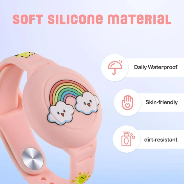 Ремінець для дітей Tech-Protect Smooth для Apple AirTag 2 | 1 Colorful (2 pack) (5906302331055)