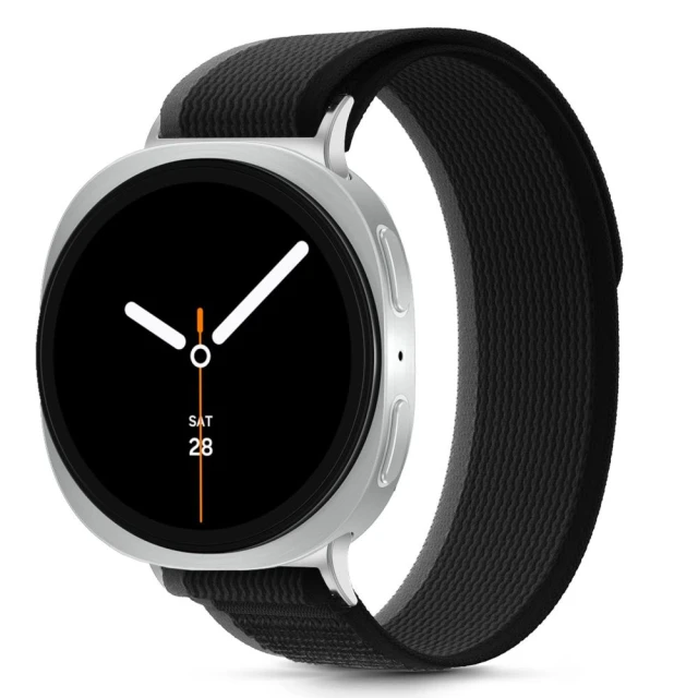 Ремінець Tech-Protect Nylon Stripe для Samsung Galaxy Watch 8 40 mm | Classic 44/46 mm Black/Orange (5906302331239)
