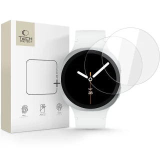 Захисне скло Tech-Protect Glass Fit+ для Samsung Galaxy Watch 8 40 mm Clear (2 pack) (5906302331482)