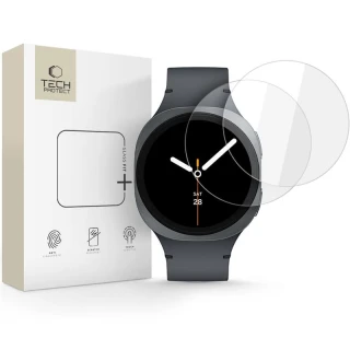 Захисне скло Tech-Protect Glass Fit+ для Samsung Galaxy Watch 8 44 mm Clear (2 pack) (5906302331499)