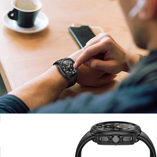 Чохол Tech-Protect Defense для Samsung Galaxy Watch 8 Classic 46 mm Black (5906302331574)