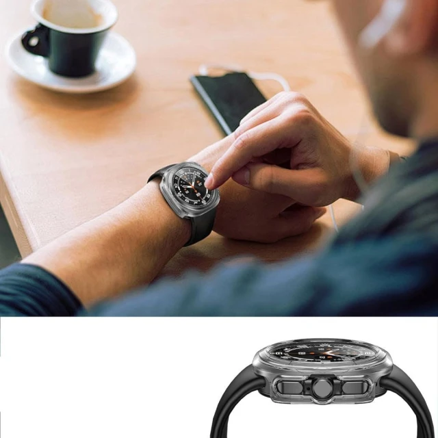 Чохол Tech-Protect Defense для Samsung Galaxy Watch 8 Classic 46 mm Clear (5906302331581)