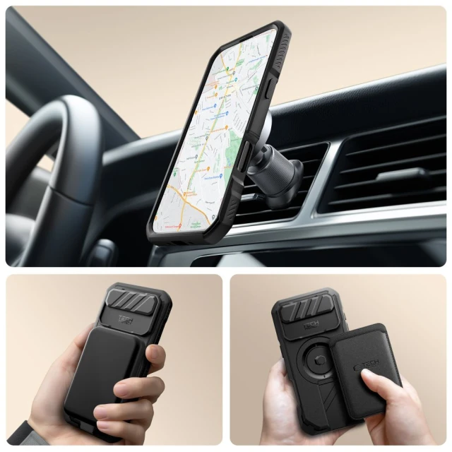 Чохол Tech-Protect Kevlar для iPhone 17 Air Black with MagSafe (5906302331628)