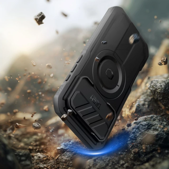Чохол Tech-Protect Kevlar для iPhone 17 Air Black with MagSafe (5906302331628)