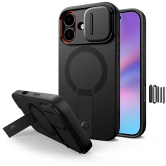 Чохол Tech-Protect Kevlar Aura для iPhone 17 Black with MagSafe (5906302331659)