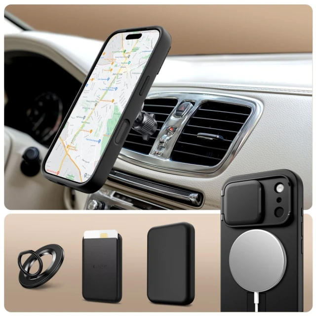 Чохол Tech-Protect Kevlar Aura для iPhone 17 Pro Black with MagSafe (5906302331673)